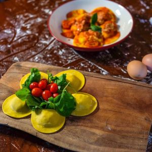 Ravioles de Jamón serrano & Queso Manchego