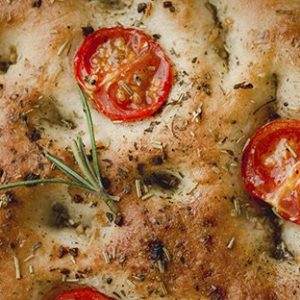 Focaccia de tomate cherry